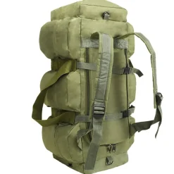 vidaXL Maletas Y Bolsos De Viaje-Bolso de lona estilo militar 3-en-1 45 L