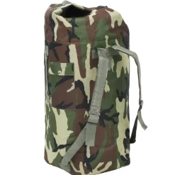 vidaXL Bolso de lona estilo militar 85 L Camuflaje Online