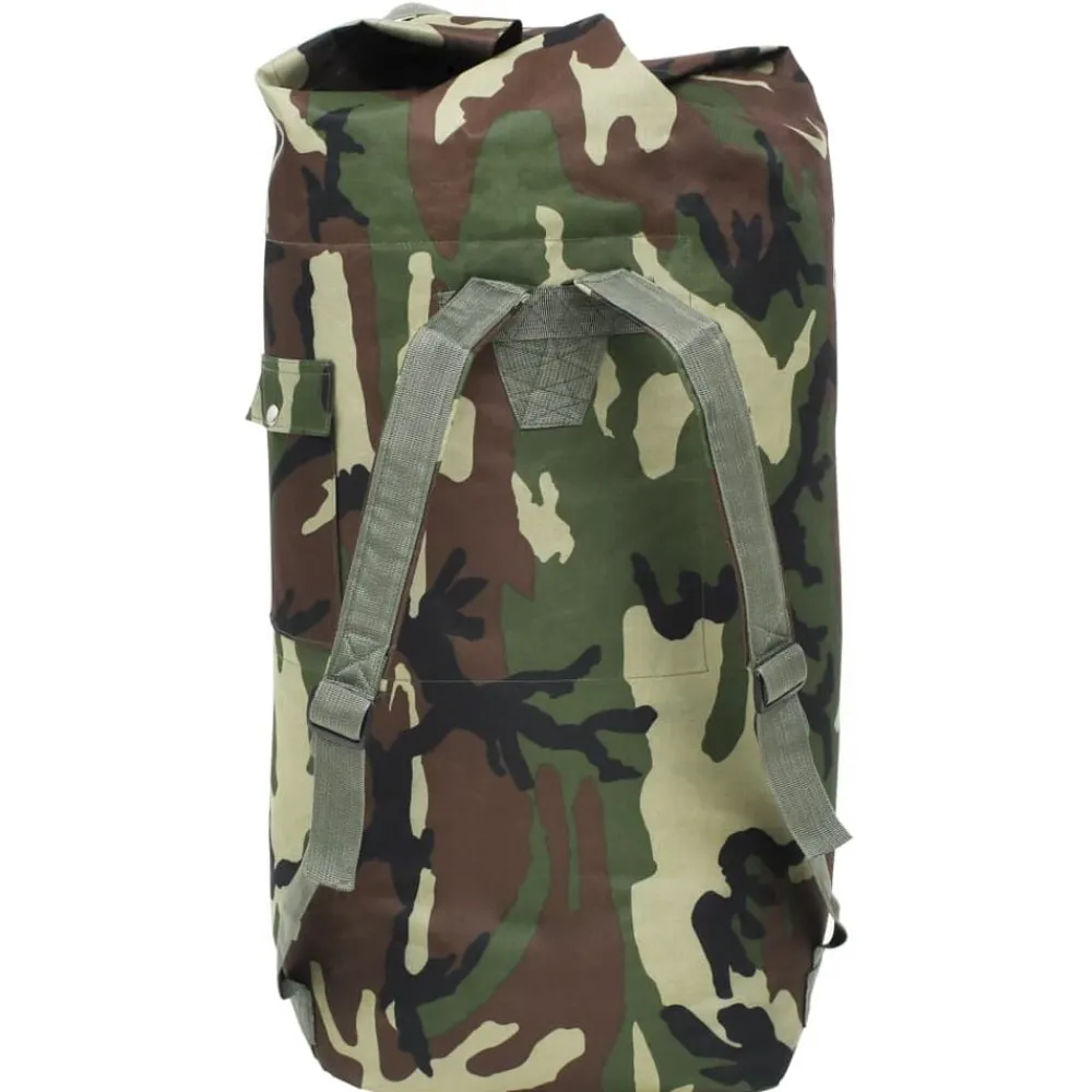 vidaXL Bolso de lona estilo militar 85 L Camuflaje Online
