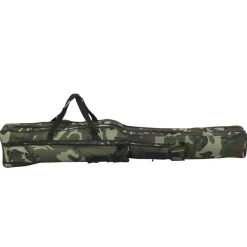 vidaXL Actividades Al Aire Libre-Bolso para caña de pescar tela oxford verde 150 cm