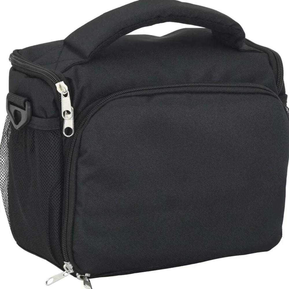 vidaXL Cámaras Y Objetivos-Bolso para cámara con funda impermeable tela oxford negra