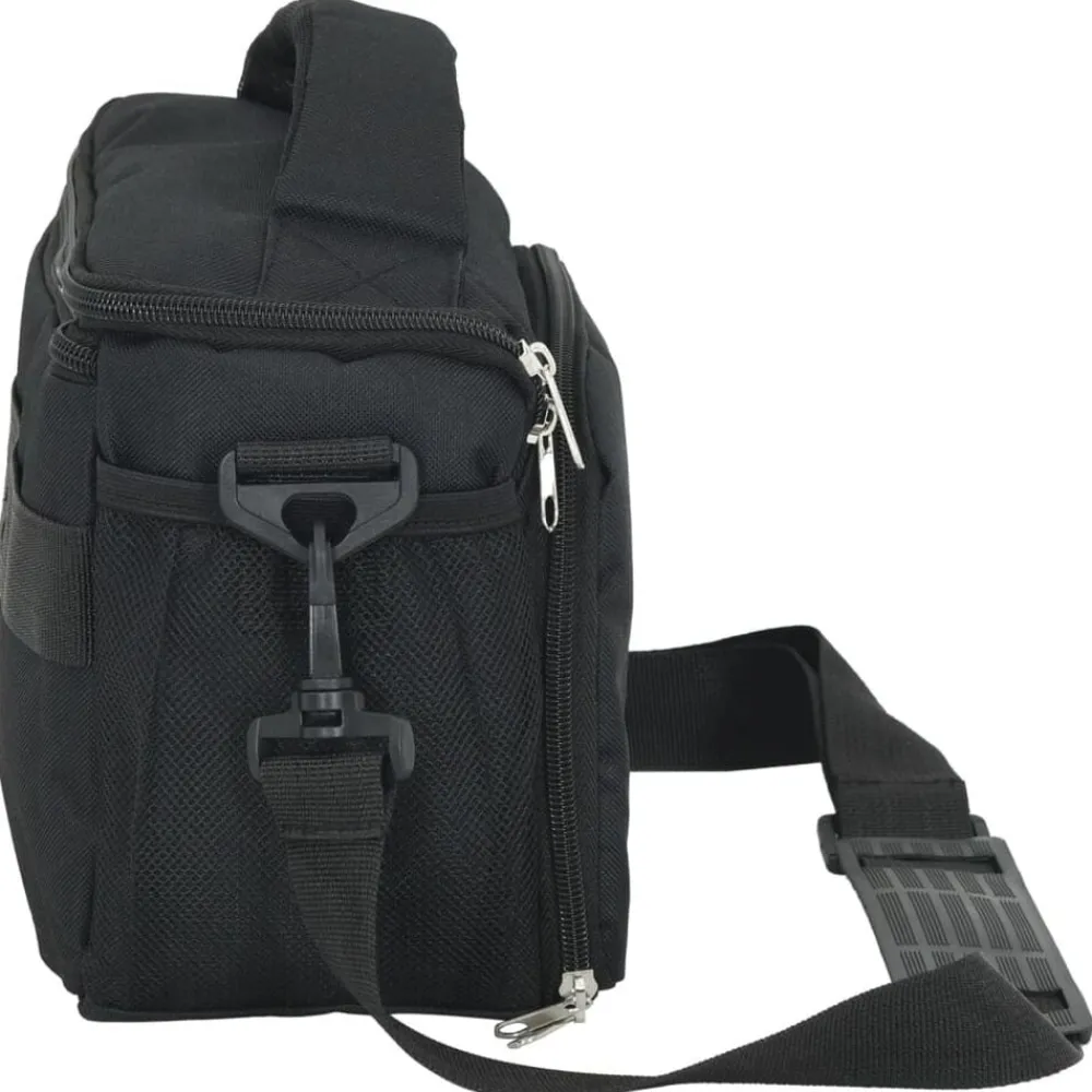vidaXL Cámaras Y Objetivos-Bolso para cámara con funda impermeable tela oxford negra