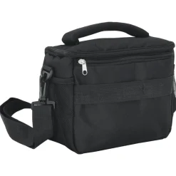 vidaXL Cámaras Y Objetivos-Bolso para cámara con funda impermeable tela oxford negra