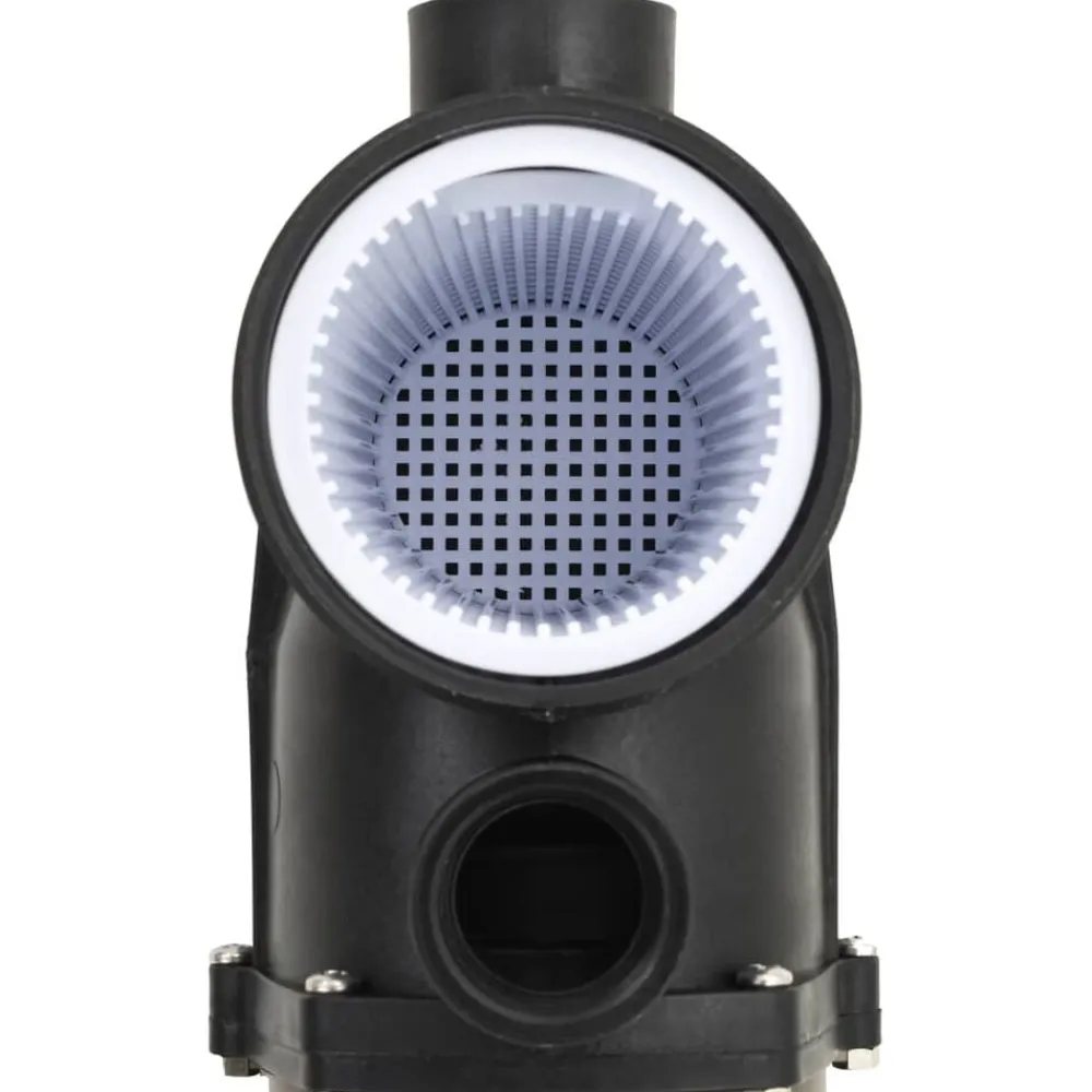 vidaXL Piscina Y Spa-Bomba de piscina con temporizador negra 0,25 HP 8000 L/h