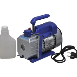 vidaXL Accesorios Para Electrodomésticos-Bomba de vacío una etapa y manómetro colector cuatridireccional