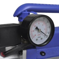 vidaXL Accesorios Para Electrodomésticos-Bomba de vacío una etapa con manómetro colector bidireccional