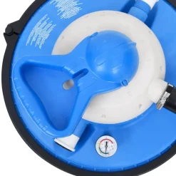 vidaXL Piscina Y Spa-Bomba filtro arena azul y negra 385x620x432 mm 200 W 25 L