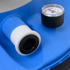 vidaXL Piscina Y Spa-Bomba filtro arena azul y negra 385x620x432 mm 200 W 25 L