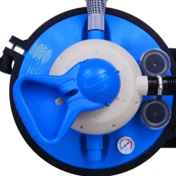 vidaXL Piscina Y Spa-Bomba filtro de arena con temporizador 450 W 25 L
