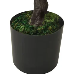 vidaXL Bonsái de ciprés artificial con macetero 60 cm verde Negro y verde Sale