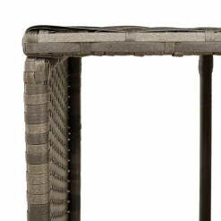 vidaXL Piscina Y Spa-Borde bañera hidromasaje madera acacia y ratán sintético