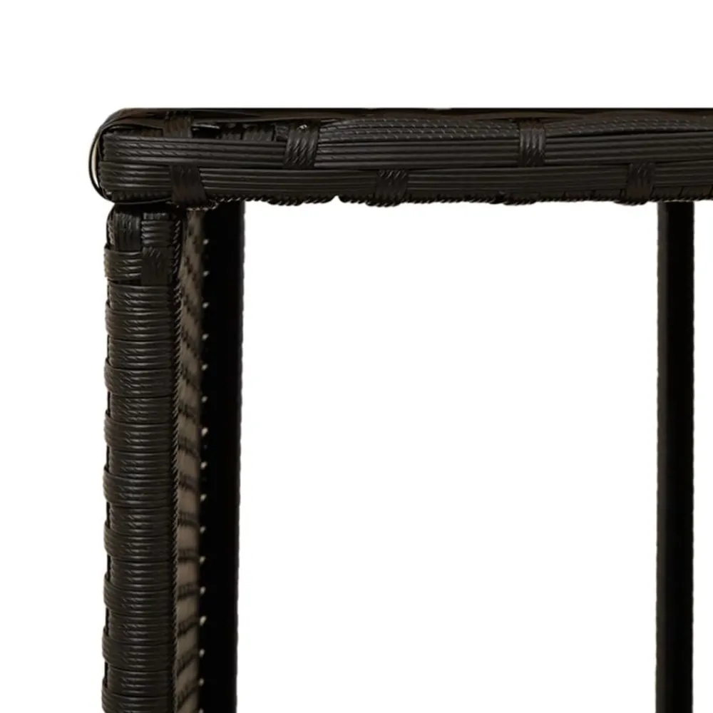 vidaXL Piscina Y Spa-Borde bañera hidromasaje madera acacia y ratán sintético