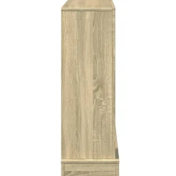 vidaXL Borde de chimenea madera ingeniería 100x30x87,5 cm Roble Sonoma Outlet