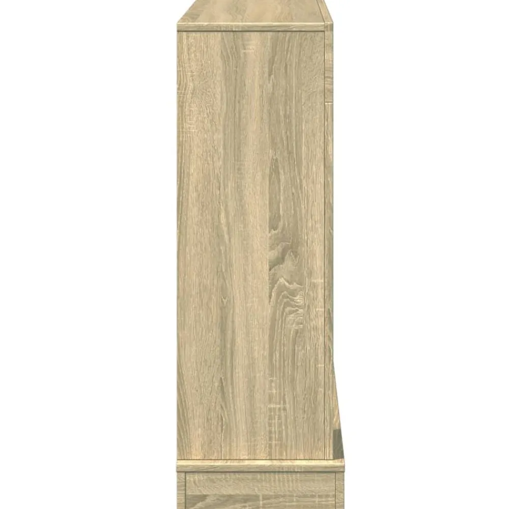 vidaXL Borde de chimenea madera ingeniería 100x30x87,5 cm Roble Sonoma Outlet