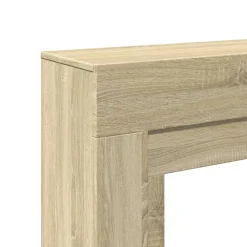 vidaXL Borde de chimenea madera ingeniería 100x30x87,5 cm Roble Sonoma Outlet