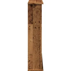 vidaXL Borde de chimenea madera ingeniería envejecida 75x20x87,5 cm Madera antigua Discount