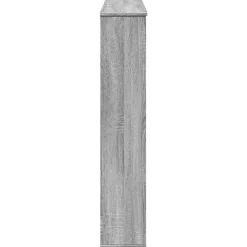 vidaXL Borde de chimenea madera ingeniería 100x20x100 cm Gris sonoma
