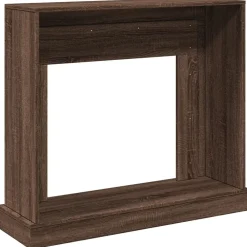 vidaXL Borde de chimenea madera ingeniería marrón roble 100x30x87,5 cm Marr&oacute;n roble Hot