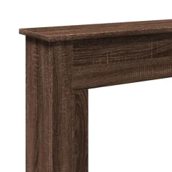 vidaXL Borde de chimenea madera ingeniería marrón roble 75x20x87,5 cm Marrón roble