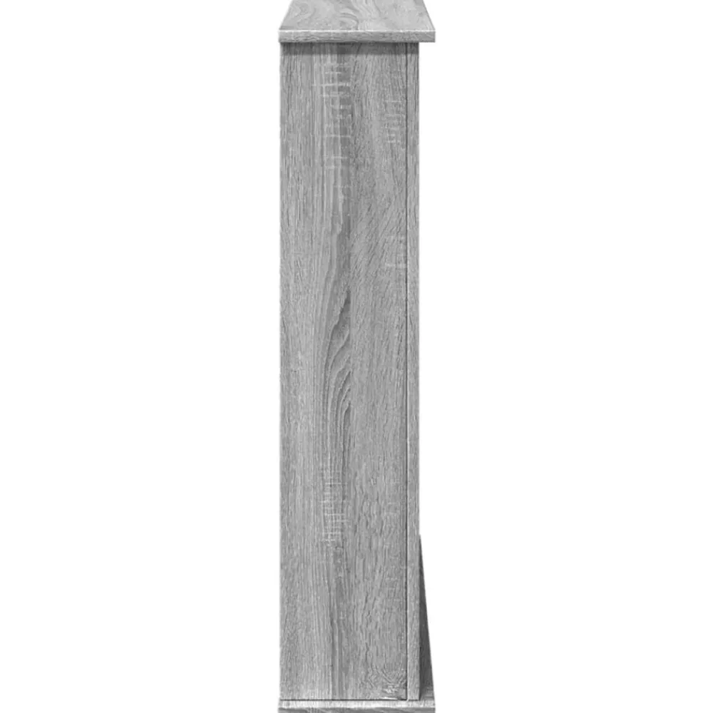 vidaXL Borde de chimenea madera ingeniería 75x20x87,5 cm Gris sonoma Hot