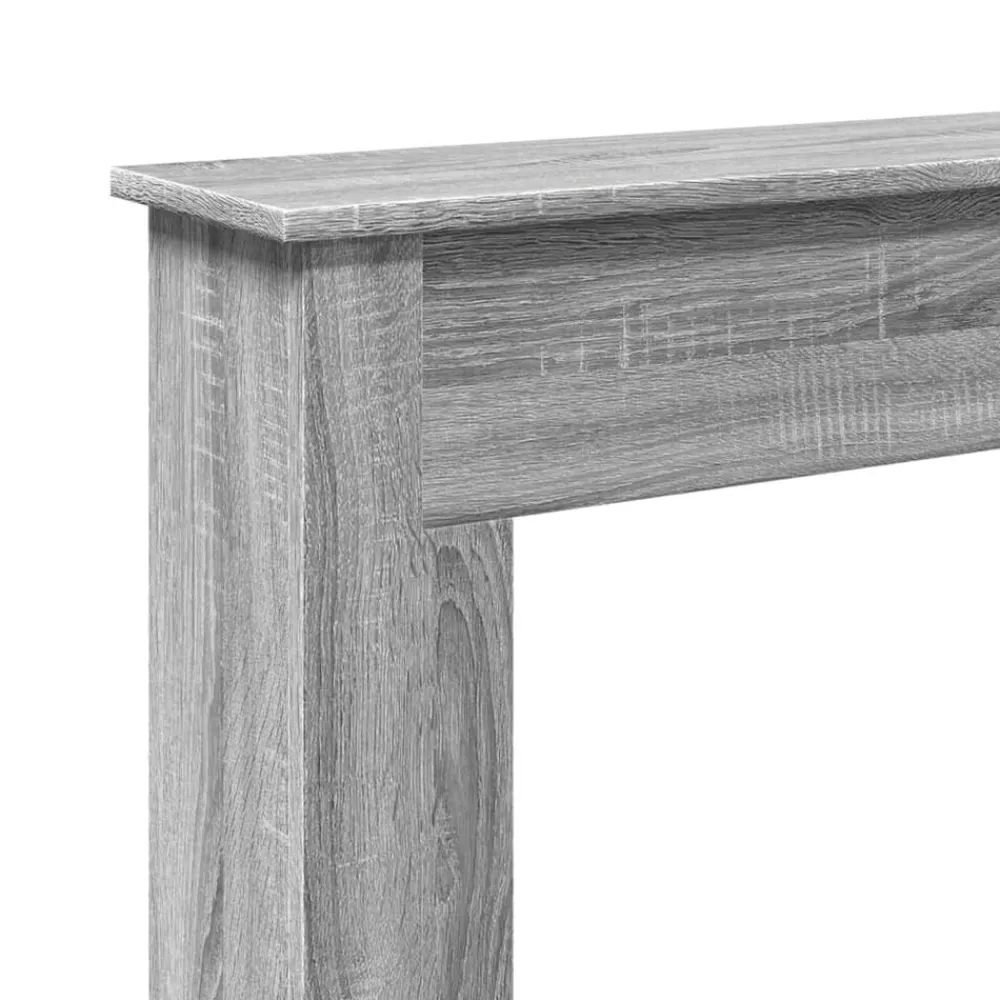 vidaXL Borde de chimenea madera ingeniería 75x20x87,5 cm Gris sonoma Hot