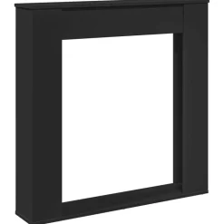 vidaXL Accesorios Para Hornos De Leña Y Chimeneas-Borde de chimenea madera ingeniería 100x20x100 cm