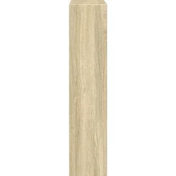 vidaXL Borde de chimenea madera ingeniería 81x18x82 cm Roble Sonoma Online