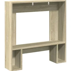 vidaXL Borde de chimenea madera ingeniería 81x18x82 cm Roble Sonoma Online