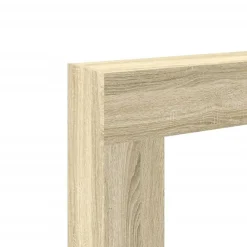 vidaXL Borde de chimenea madera ingeniería 81x18x82 cm Roble Sonoma Online