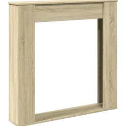 vidaXL Borde de chimenea madera ingeniería 100x20x100 cm Roble Sonoma Sale
