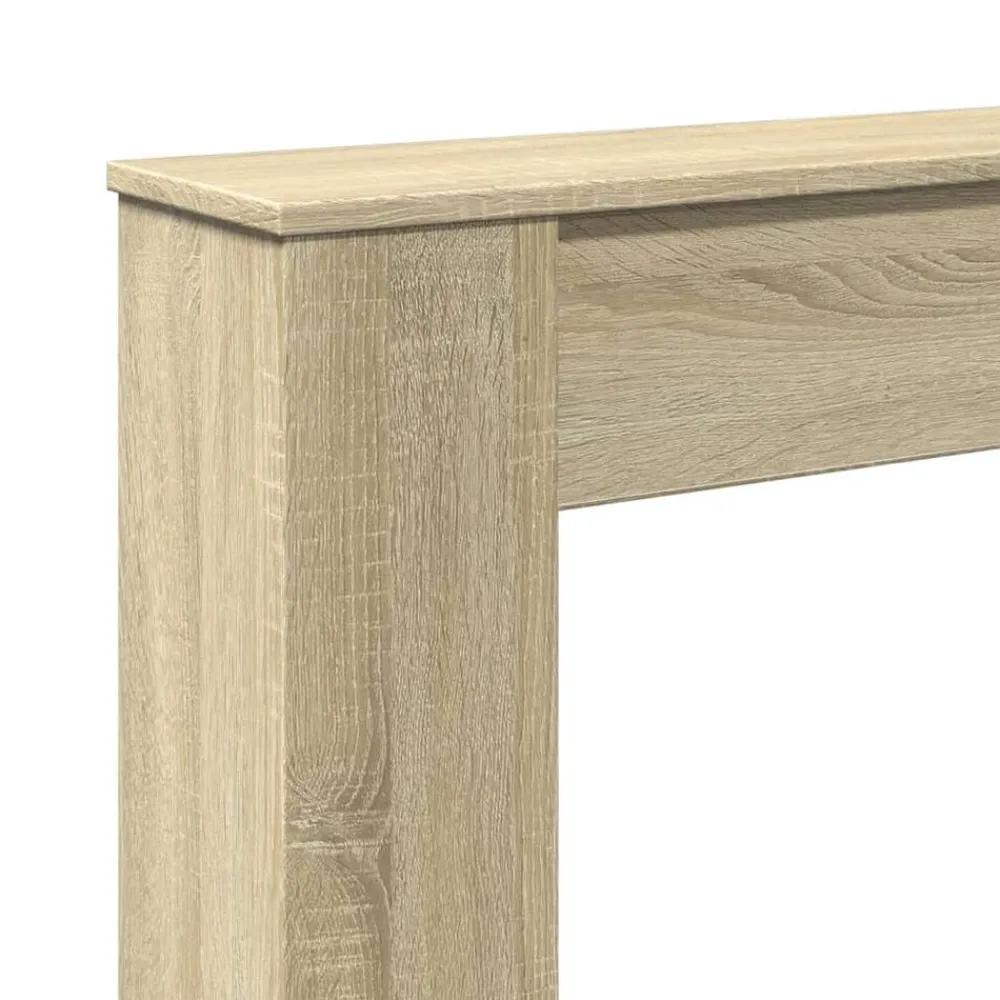vidaXL Borde de chimenea madera ingeniería 100x20x100 cm Roble Sonoma Sale