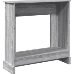 vidaXL Borde de chimenea madera ingeniería 90x30x90 cm Gris sonoma Sale