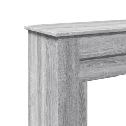 vidaXL Borde de chimenea madera ingeniería 90x30x90 cm Gris sonoma Sale