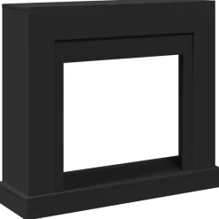 vidaXL Accesorios Para Hornos De Leña Y Chimeneas-Borde de chimenea madera ingeniería 100x30x87,5 cm