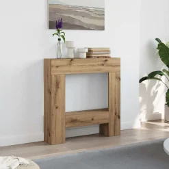 vidaXL Accesorios Para Hornos De Leña Y Chimeneas-Borde de chimenea madera ingeniería 81x18x82 cm
