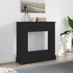 vidaXL Accesorios Para Hornos De Leña Y Chimeneas-Borde de chimenea 90x30x90 cm madera ingeniería