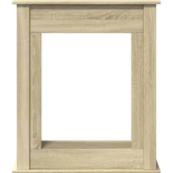 vidaXL Accesorios Para Hornos De Leña Y Chimeneas-Borde de chimenea madera ingeniería 75x20x87,5 cm