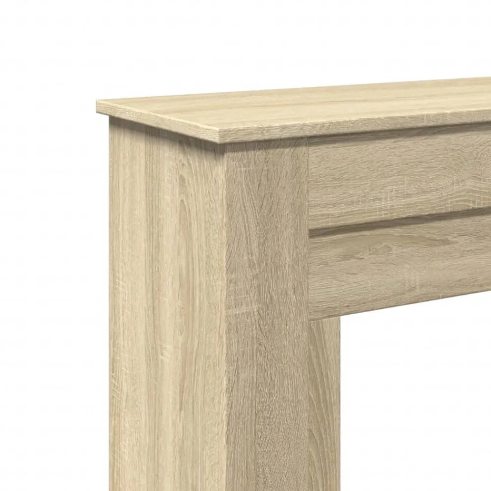 vidaXL Borde de chimenea madera ingeniería 90x30x90 cm Roble Sonoma Sale