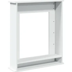 vidaXL Accesorios Para Hornos De Leña Y Chimeneas-Borde de chimenea madera de ingeniería 75x20x87,5 cm