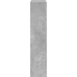 vidaXL Borde de chimenea madera ingeniería gris hormigón 81x18x82 cm Gris hormigón Online