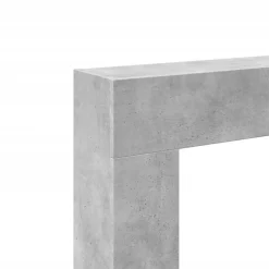 vidaXL Borde de chimenea madera ingeniería gris hormigón 81x18x82 cm Gris hormigón Online