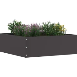 vidaXL Borde de Césped 40 x 40 x 13 cm Acero Negro Online
