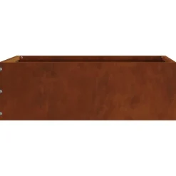 vidaXL Borde de Césped Oxidado 40 x 40 x 13 cm Acero autopatinable Acero oxidado Discount