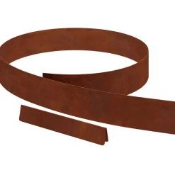 vidaXL Borde de Césped Oxidado 450 x 0.05 x 15 cm Acero autopatinable Acero oxidado Clearance