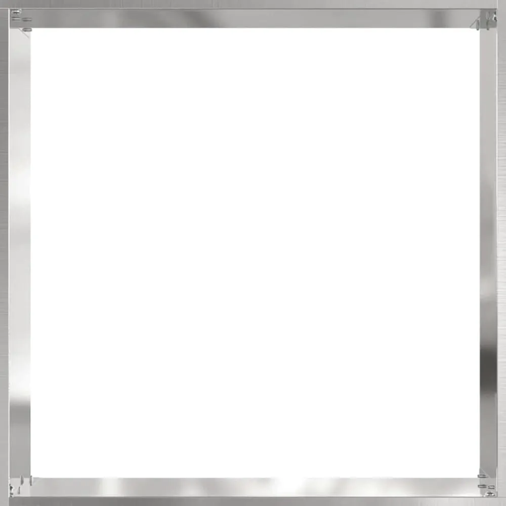 vidaXL Vallas De Jardín-Borde de Césped Plateado 40 x 40 x 13 cm