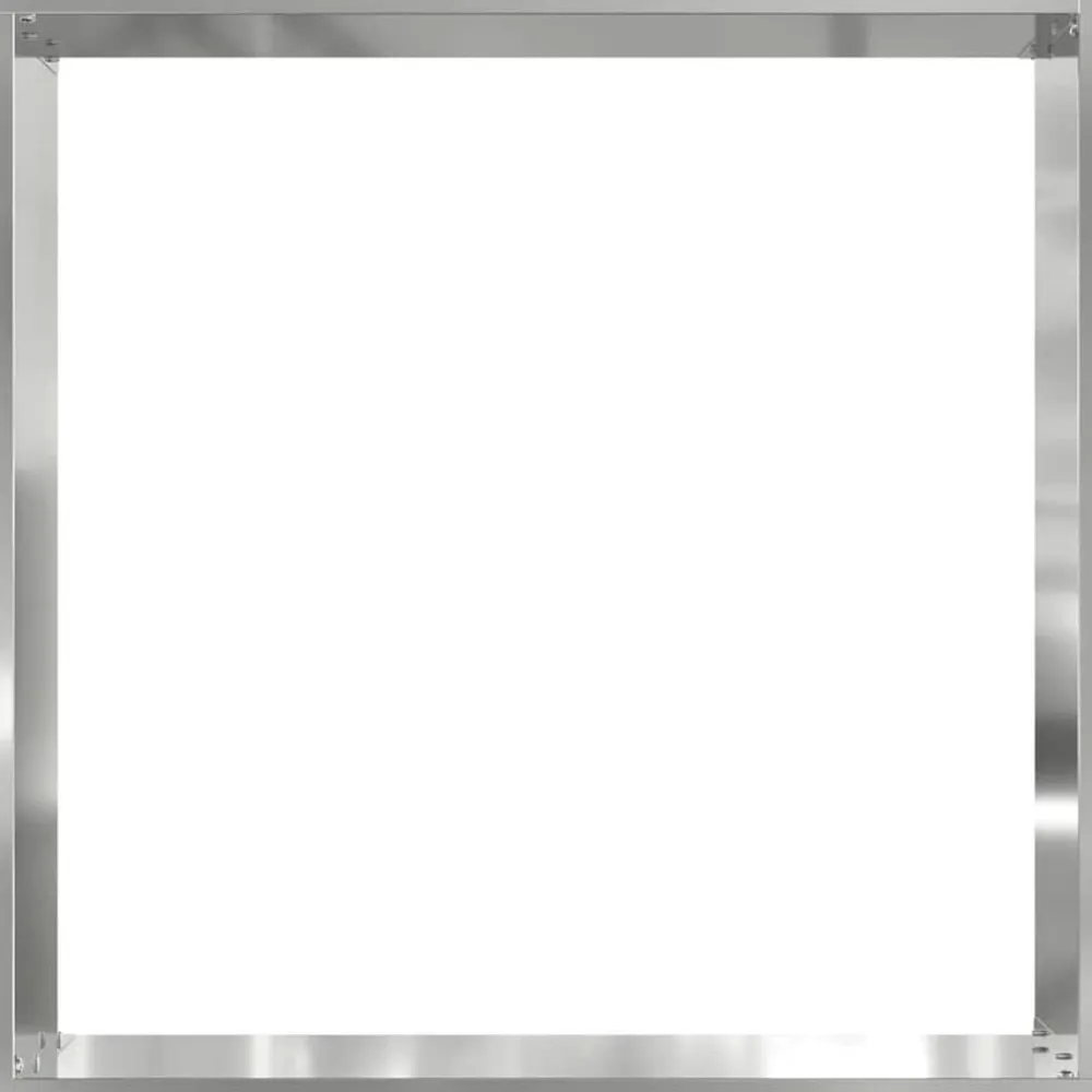 vidaXL Vallas De Jardín-Borde de Césped Plateado 40 x 40 x 13 cm
