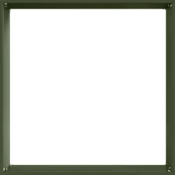 vidaXL Borde de Césped 40 x 40 x 13 cm Acero Verde oliva New