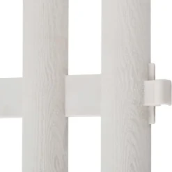 vidaXL Borde divisor de césped 17 piezas / 10 m Blanco Sale
