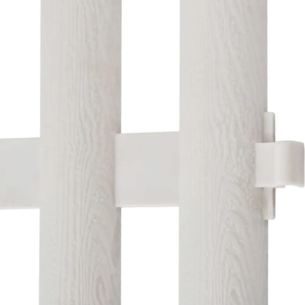 vidaXL Borde divisor de césped 17 piezas / 10 m Blanco Sale