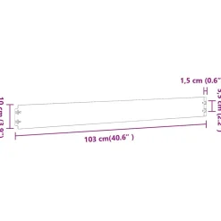 vidaXL Bordes césped 10 uds 10x103 cm acero laminado frío Antracita Hot